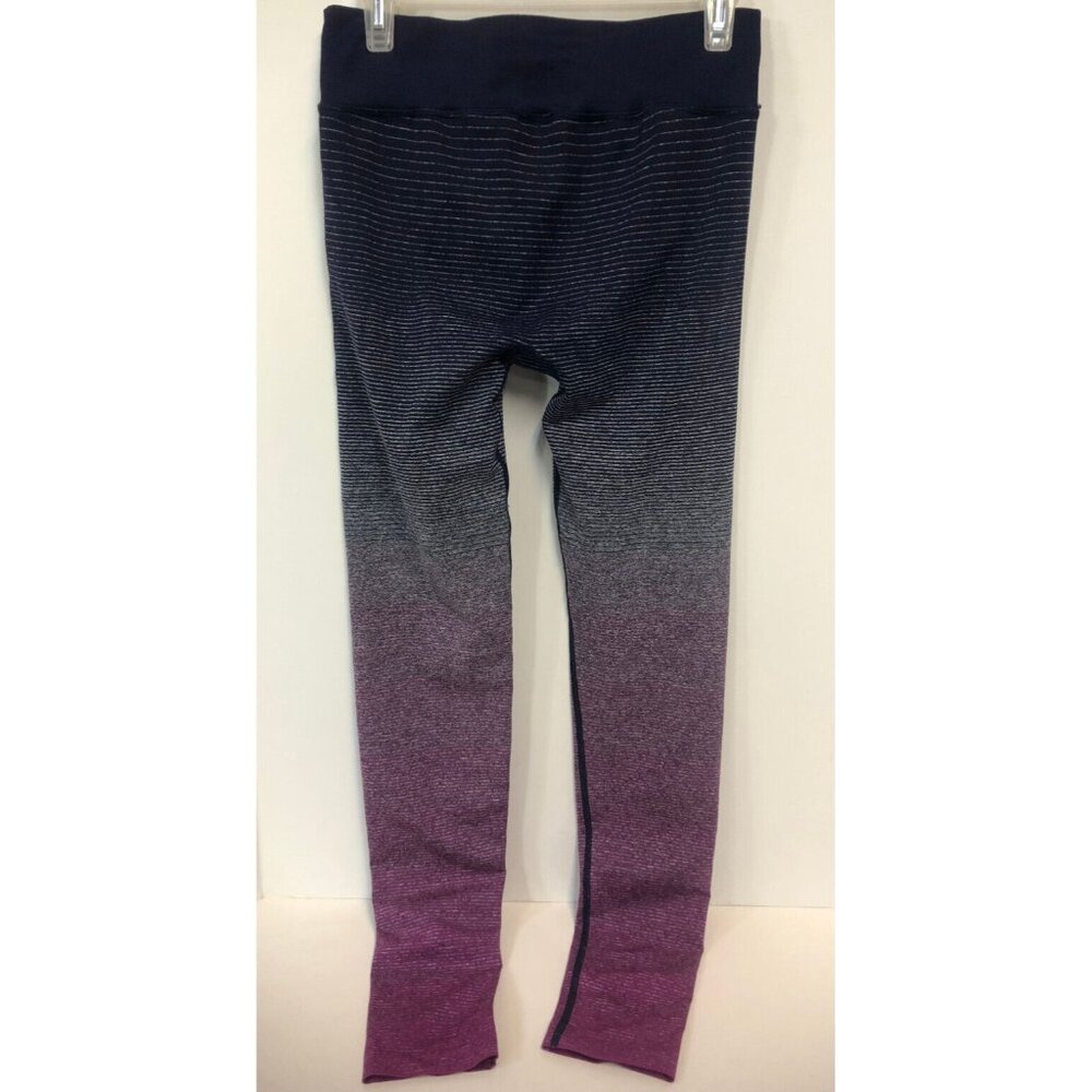 Brooks Women's STREAKER Ombre Running Tights‎ Navy & Magenta Size Medium